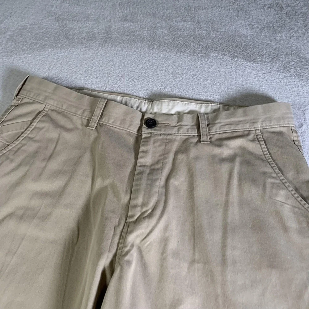 Life Khaki Pants Mens 36x30 Beige Chino Straight Canvas Casual Workwear Business